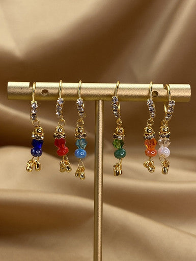 Royal Dangle Gem Nose Hoop Piercing Jewelry - YoniDa'Punaninose hoop