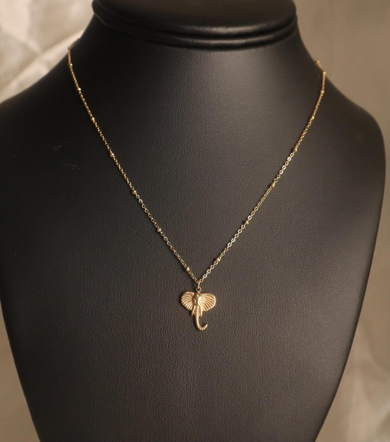 Elephant dainty Gold Silver necklace Jewelry - YoniDa&