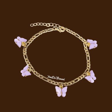 Adjustable Chain Closure Fairytale Butterfly Anklet Jewelry - YoniDa&