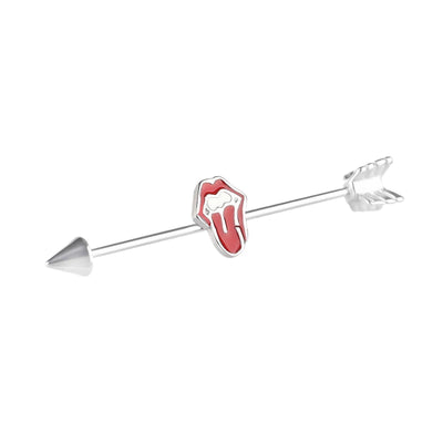 New Sexy Stick Tongue Industrial Barbell Body Piercing - YoniDa'Punani