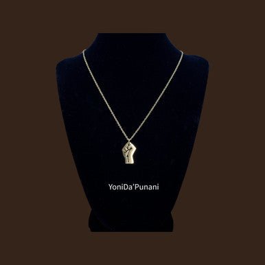 Stainless Steel Raised Fist Necklace Pendant Ornament Jewelry - YoniDa&