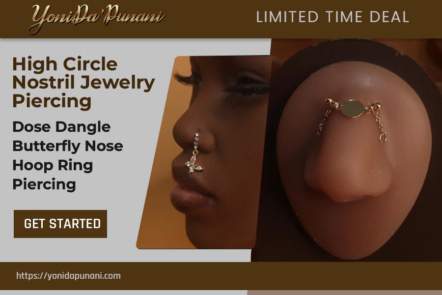 Butterfly Beauty: Discover Our Unique Butterfly Hoop Nose Ring Designs - YoniDa'Punani