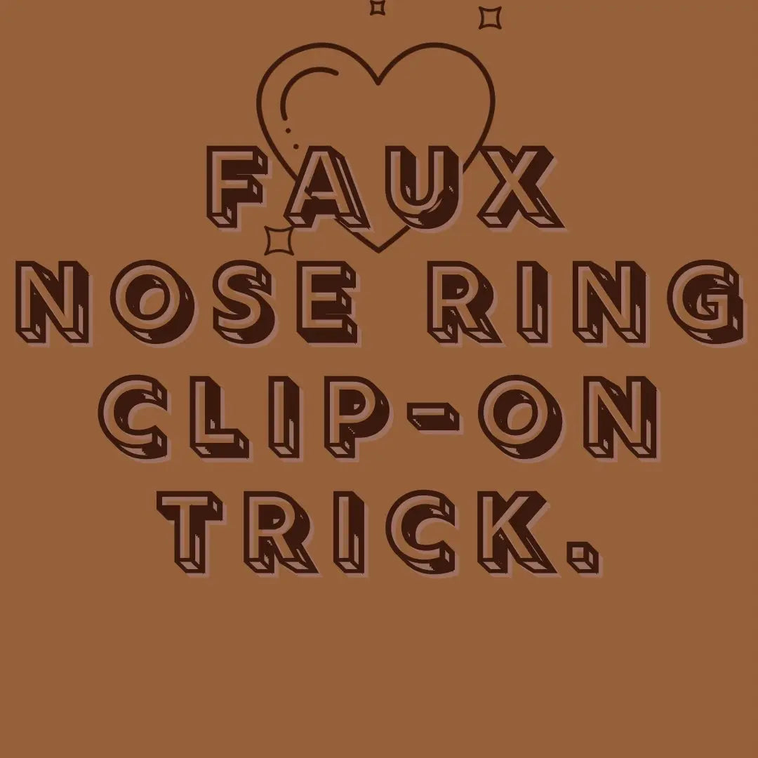 Faux Nose Clip-On Trick! - YoniDa'Punani