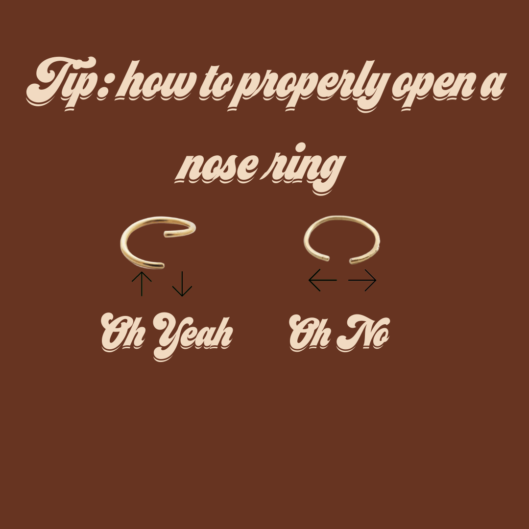 Tip: how to properly open a nose Ring - YoniDa'Punani