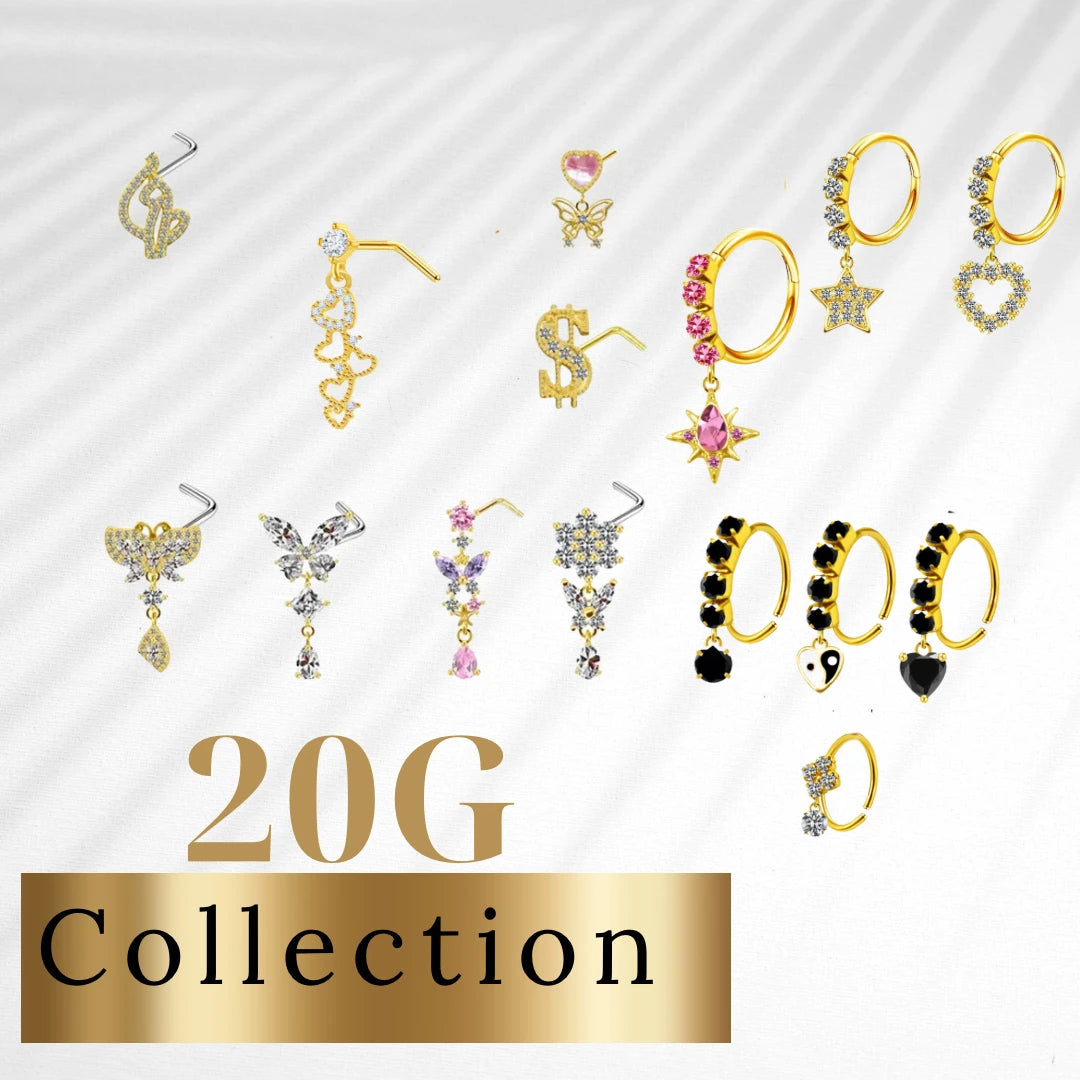 20G Nose Rings