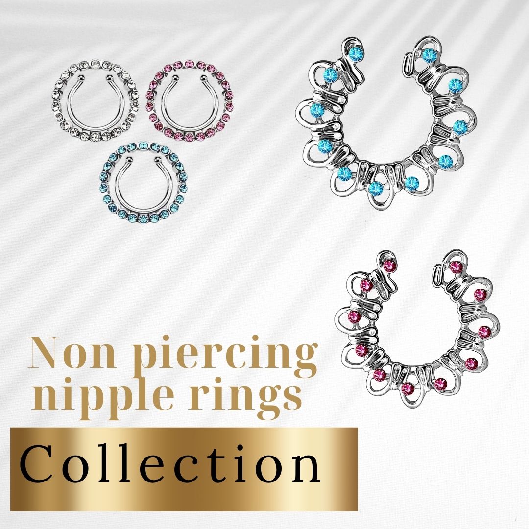 Non piercing nipple rings