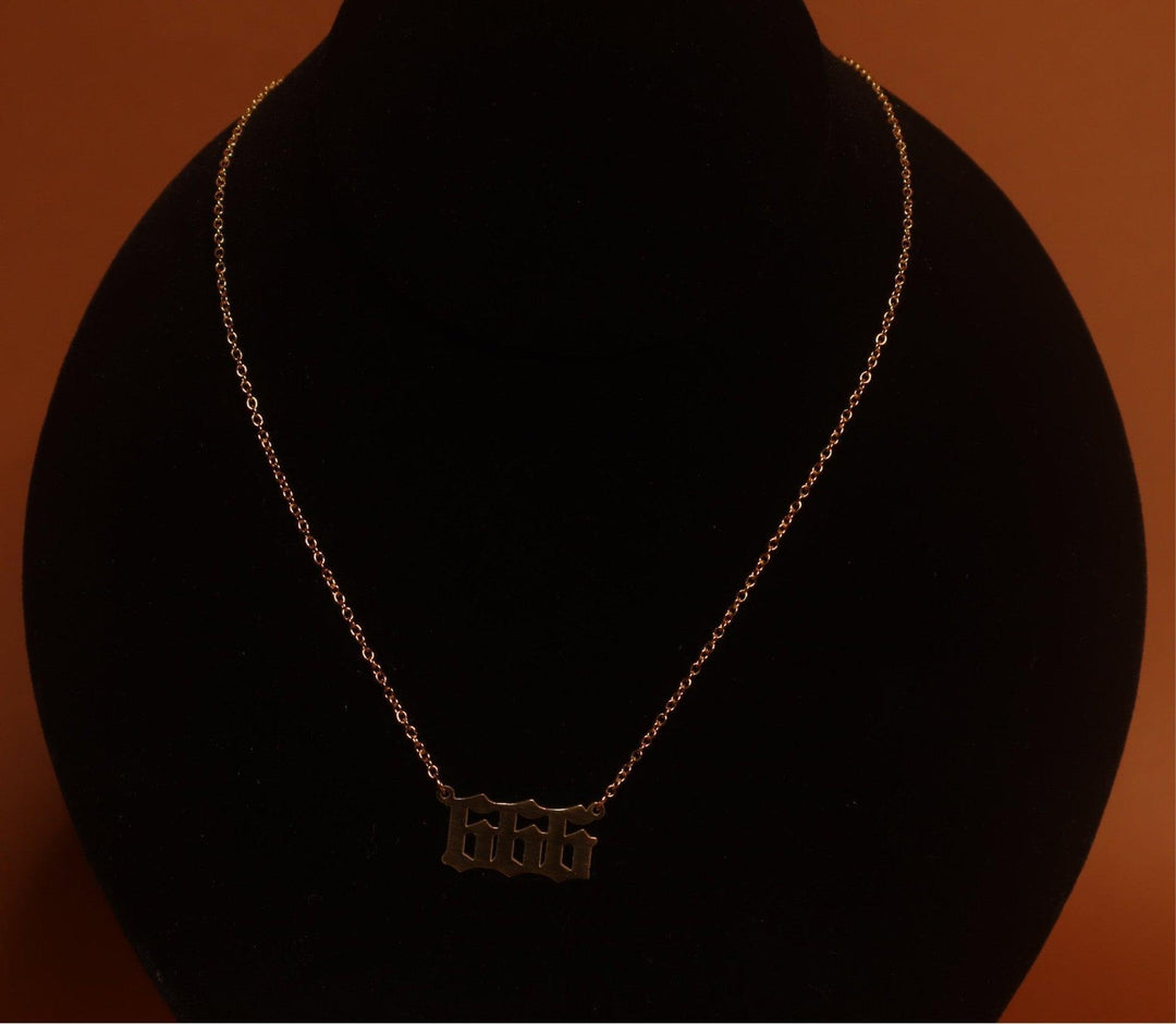 Gold Lucky Number Necklace 111–999 Non-Tarnish