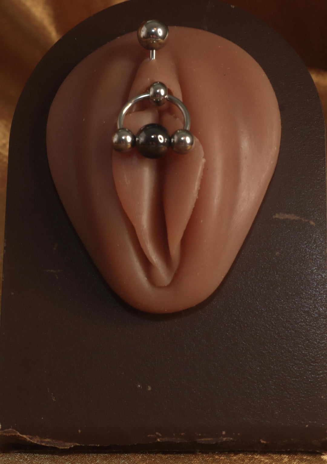 One Ball Three Silver  Genital Body Piercing Jewelry