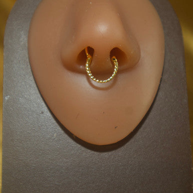 Spiral Septum Clicker Nose Piercing Jewelry