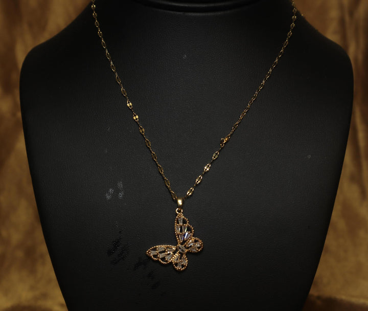 Butterfly Sparkle Gem Necklace Jewelry For All Events