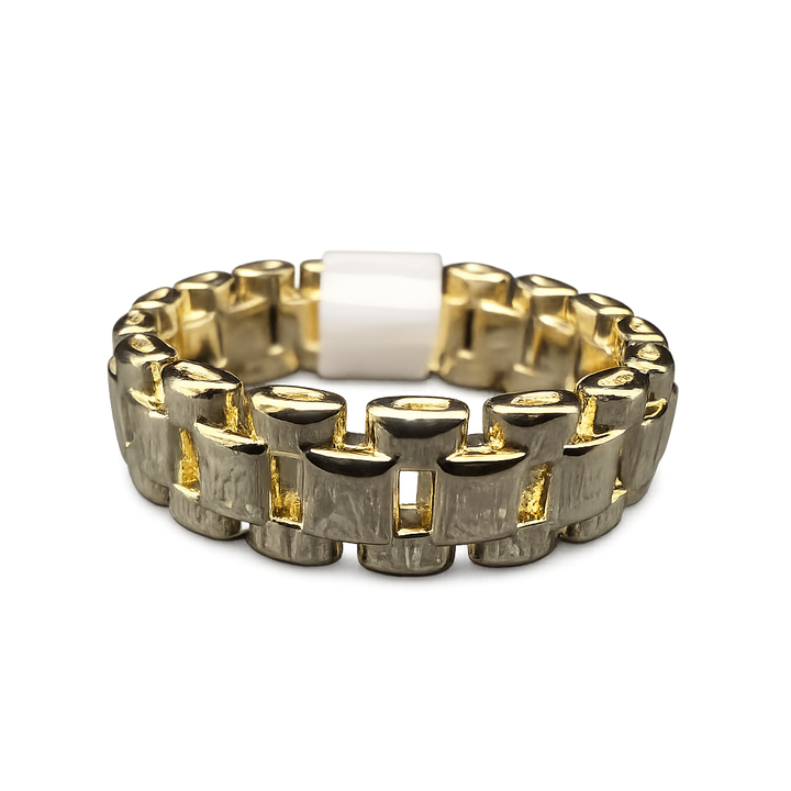 Gold Chain Link Band Ring