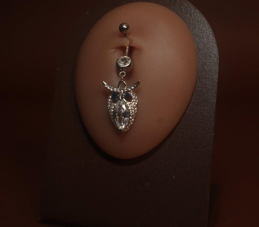 Owl  Navel Belly Button Ring Piercing Jewelry