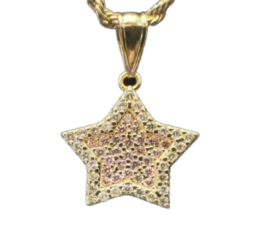 Gold Iced Stardust Necklace