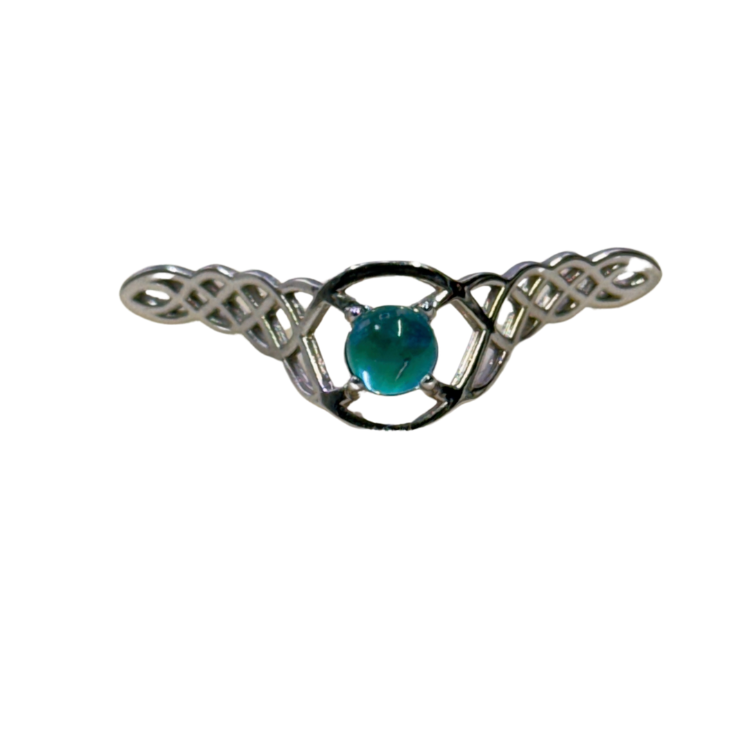 Dual Gem Celtic Non Nose Bridge Nose Cuff
