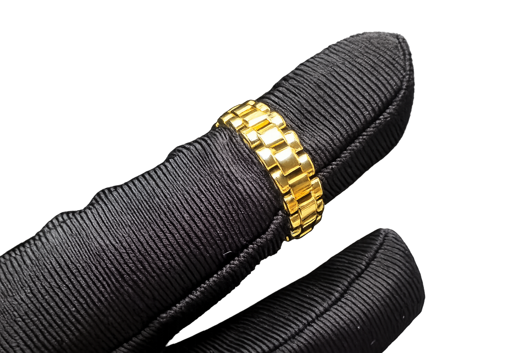 Gold Chain Link Band Ring