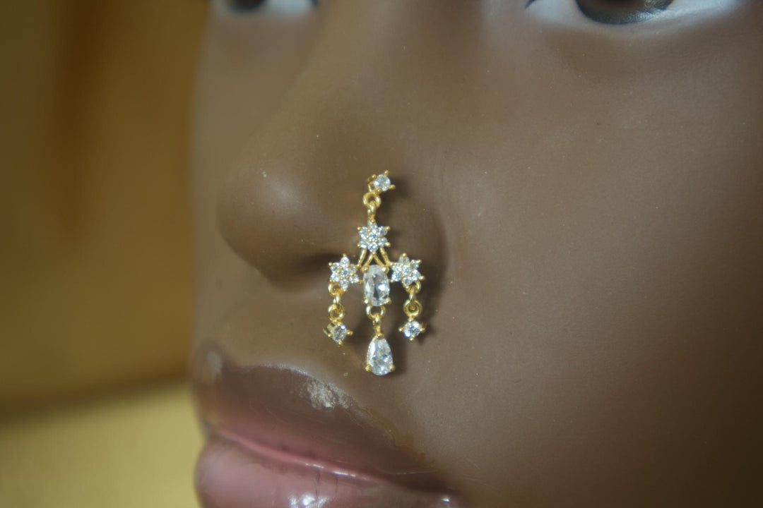 Three Triangle Star Light Mable Nose Stud Piercing Jewelry