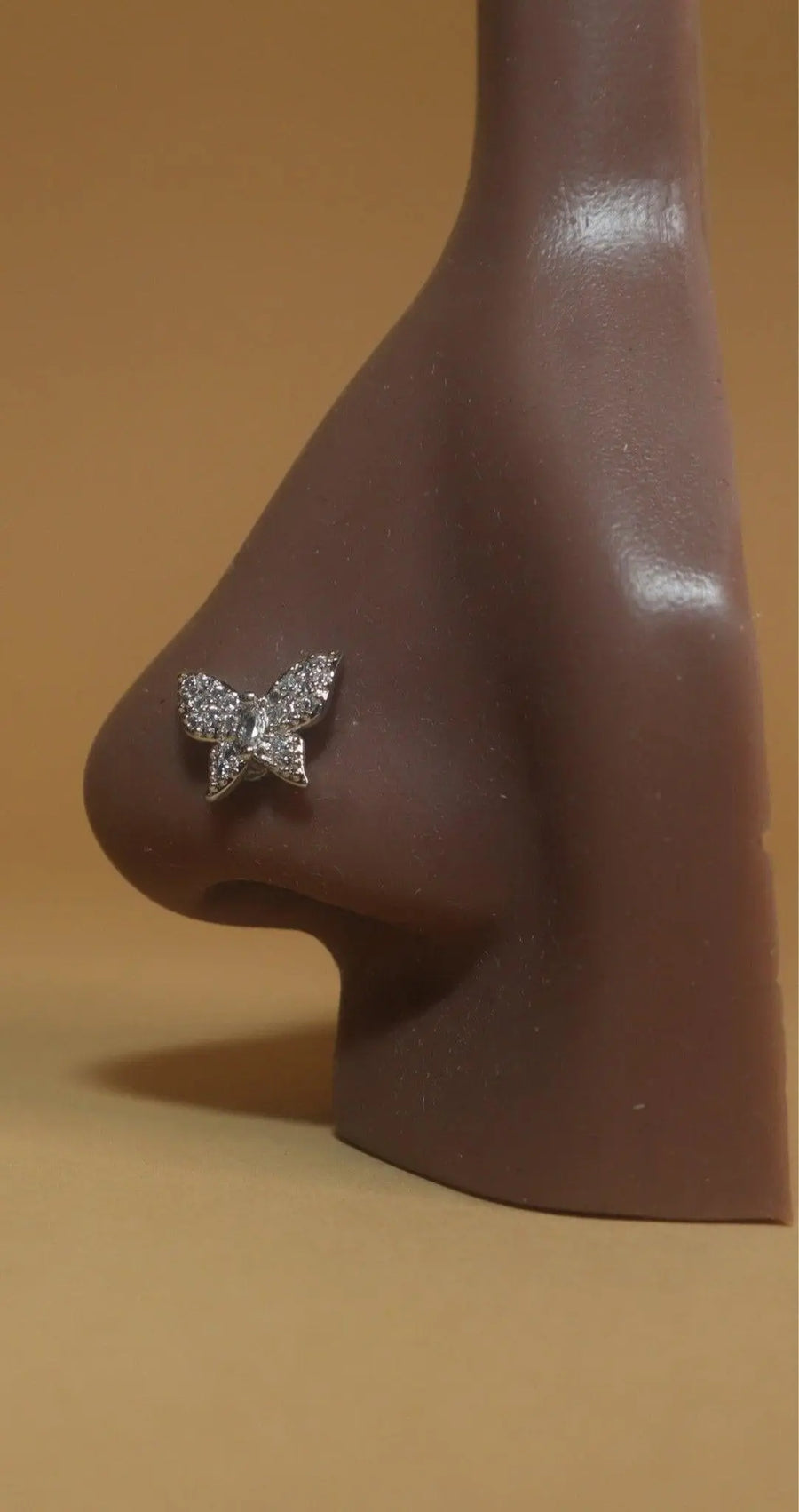 Gem Round Magnetic Nose Stud Piercing Jewelry
