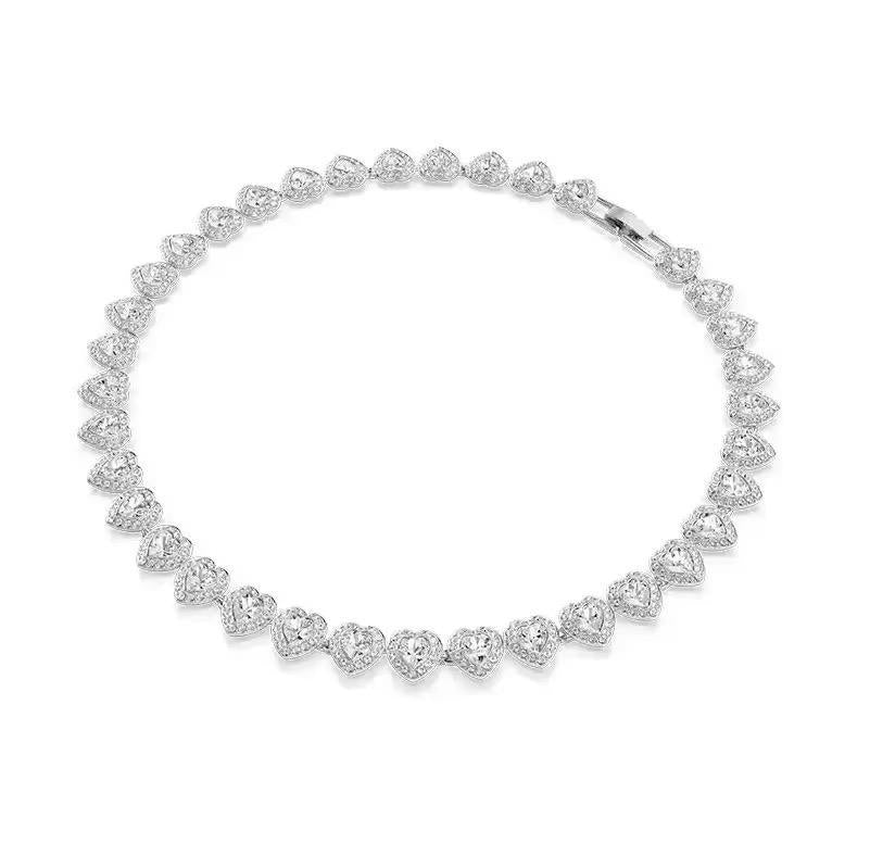 Luxury Iced Out Heart Pendant Necklace