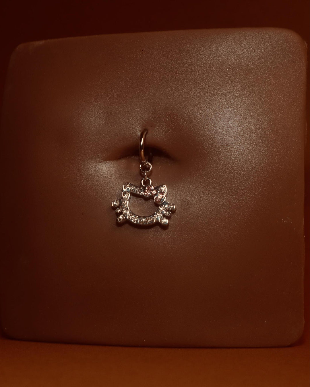 Dangling OutLine  Kitty Belly  Button Ring Body Piercing