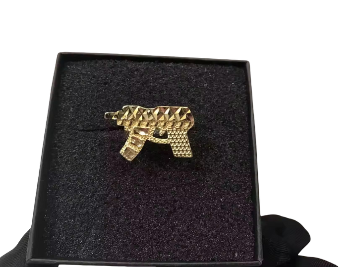 AK Nugget Texture Gold Finger Ring  Gold