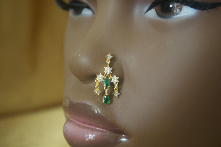 Three Triangle Star Light Mable Nose Stud Piercing Jewelry