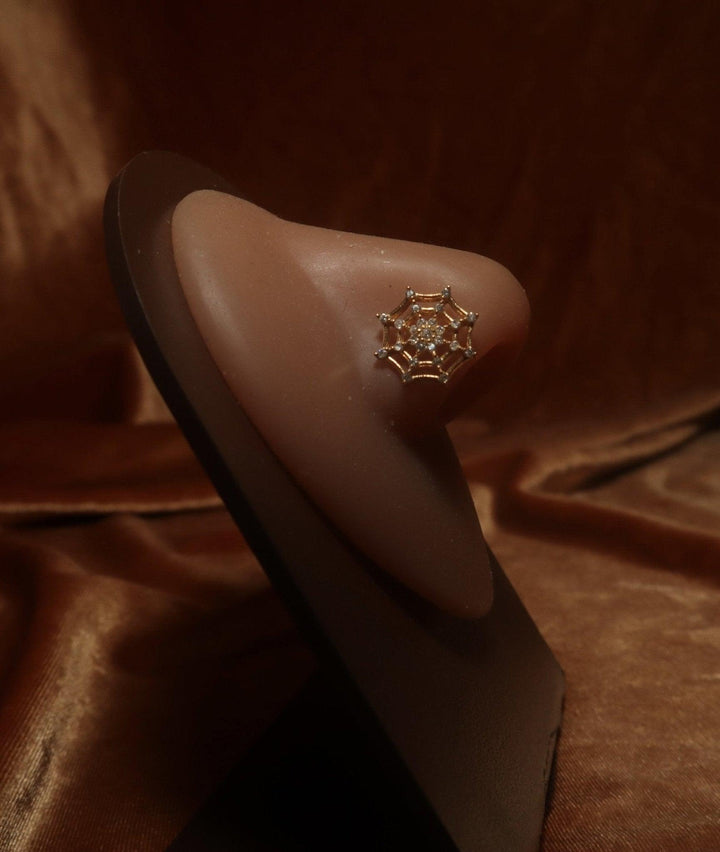 Charlotte's Web Nose Stud Ring Piercing Jewelry