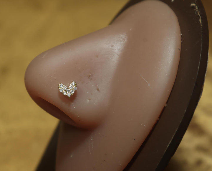 Pixel Heart Nose Ring