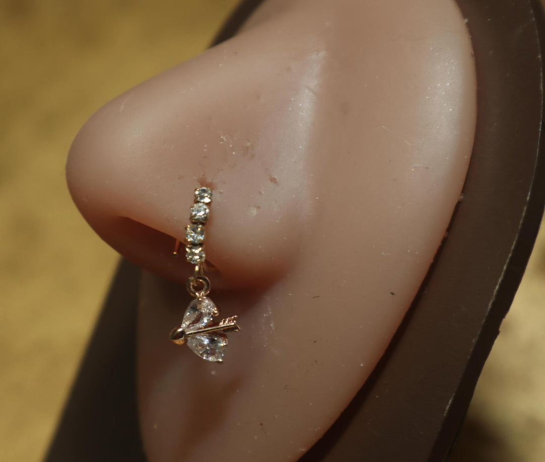 Bow and Arrow Nose Hoop