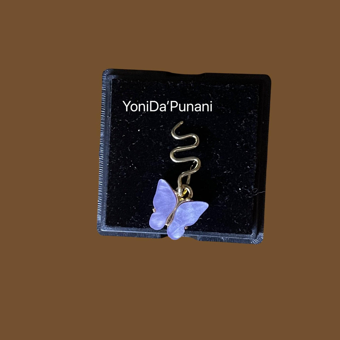 Dangle Butterfly Nose Cuff Clip On Jewelry