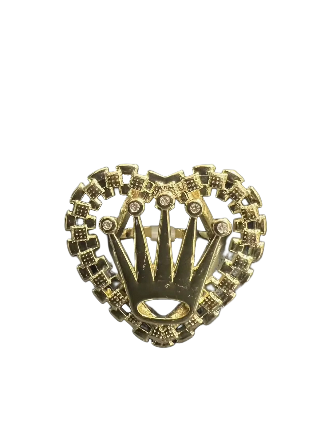 Gold Crown Finger Ring