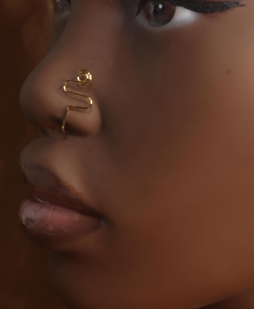 Swirl Zig Zag Wire Handmade Nose Clasp