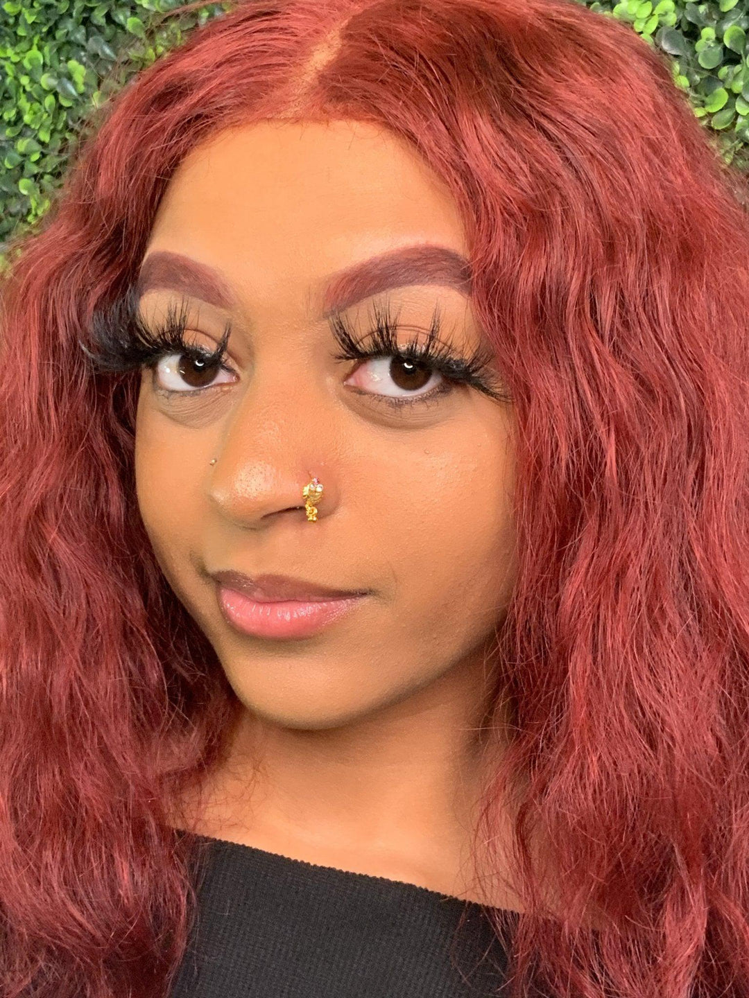 Red Clear Gem Dangle Body Piercing