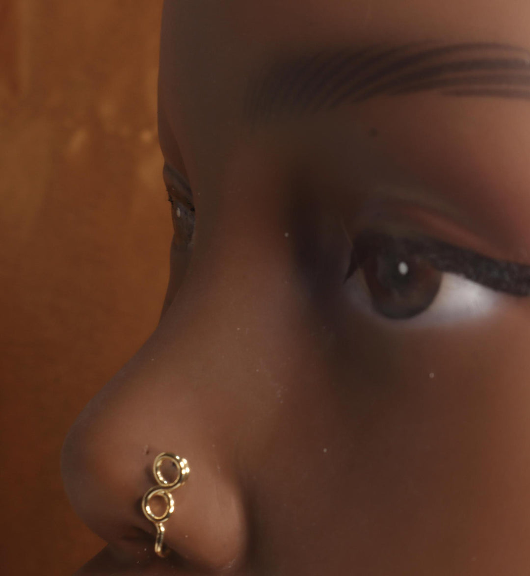 Circle Loop Wrap Wire Nose Cuff