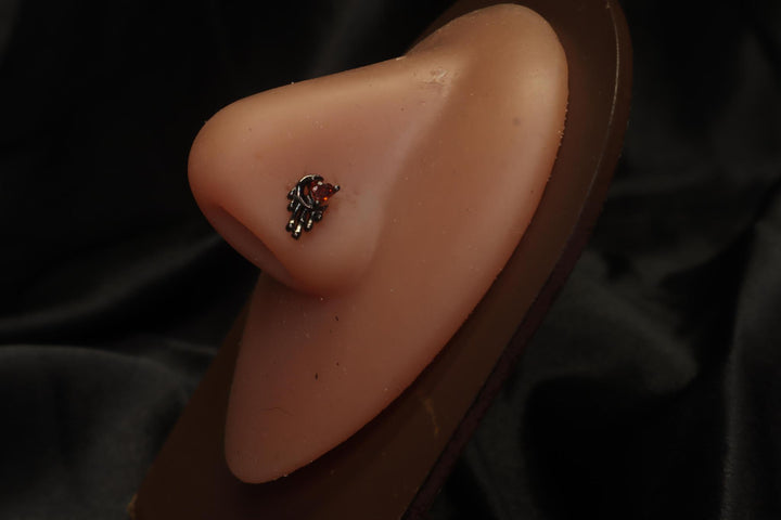 Crescent Moon Drip Delight Nose Stud