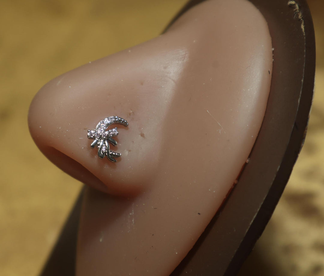 Crescent Bow Nose Ring