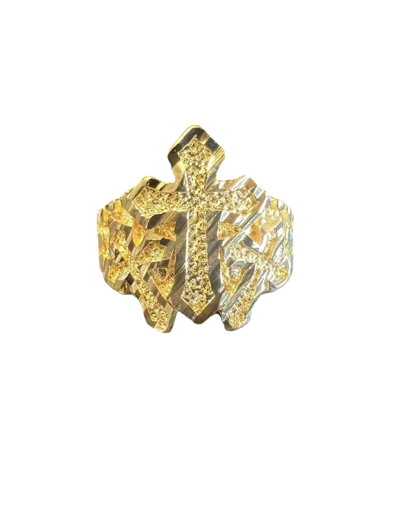 Drip Holy Cross Statement Ring