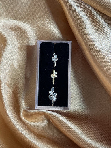 Flower Nose Cuff Clip on Non-Piercing Jewelry