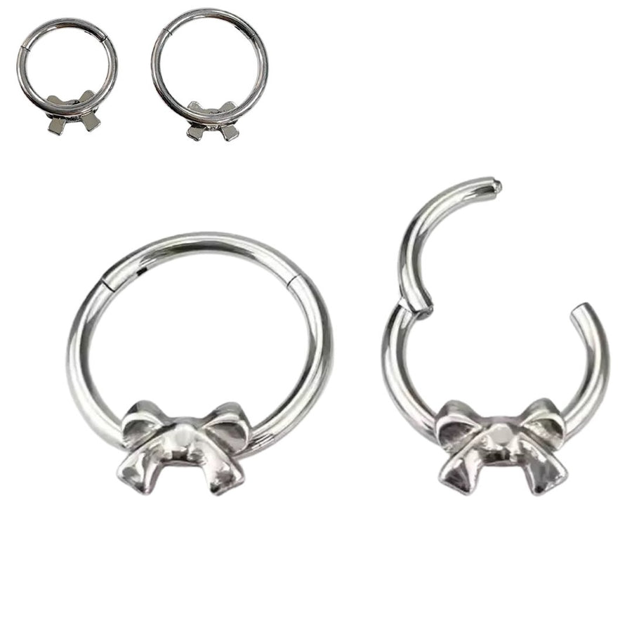 Bow Design Titanium Septum Ring 16G - YoniDa'Punani