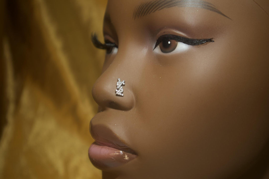 Ysl Nose Stud Ring Piercing Jewelry