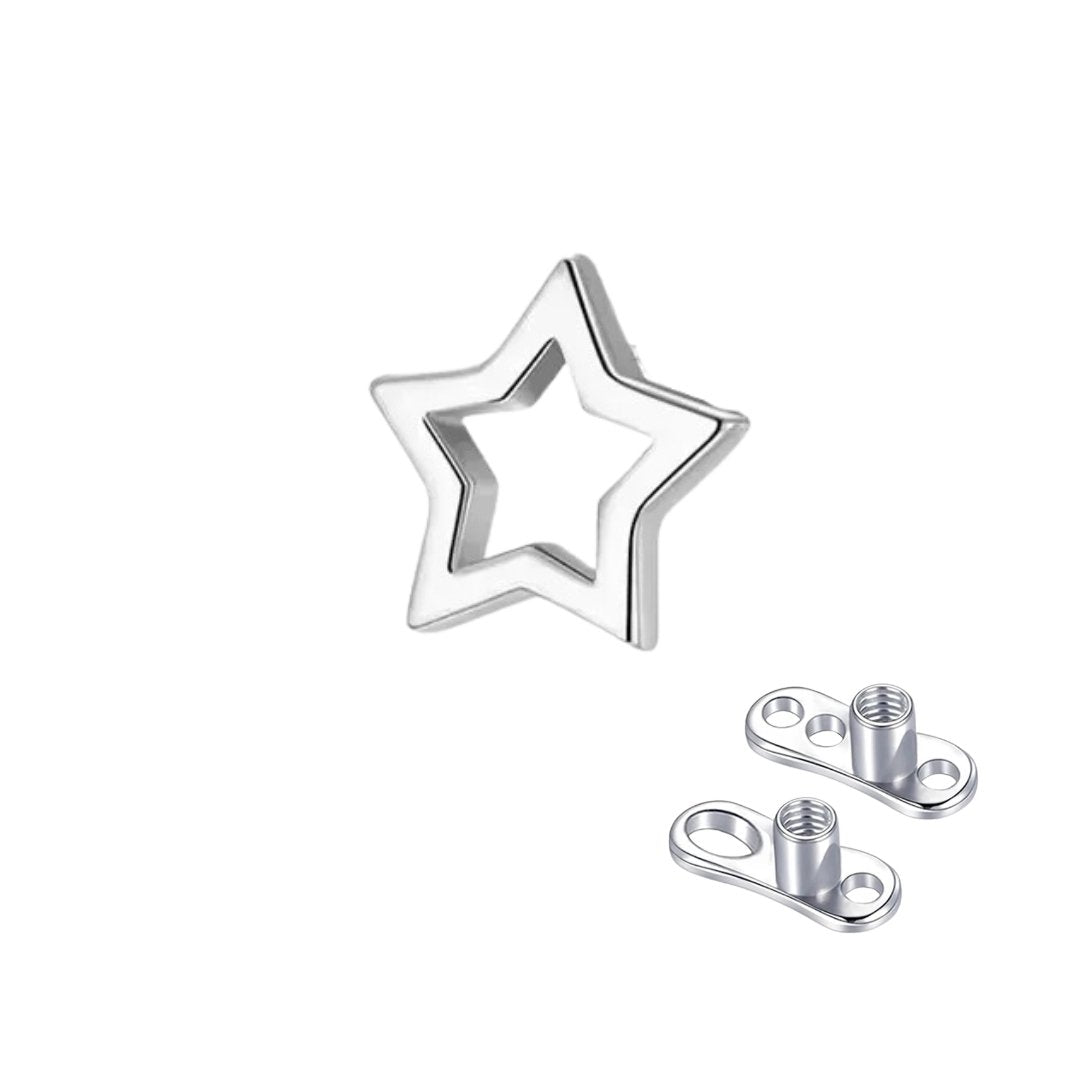 Celestial Star Titanium Dermal Anchor - YoniDa'Punani