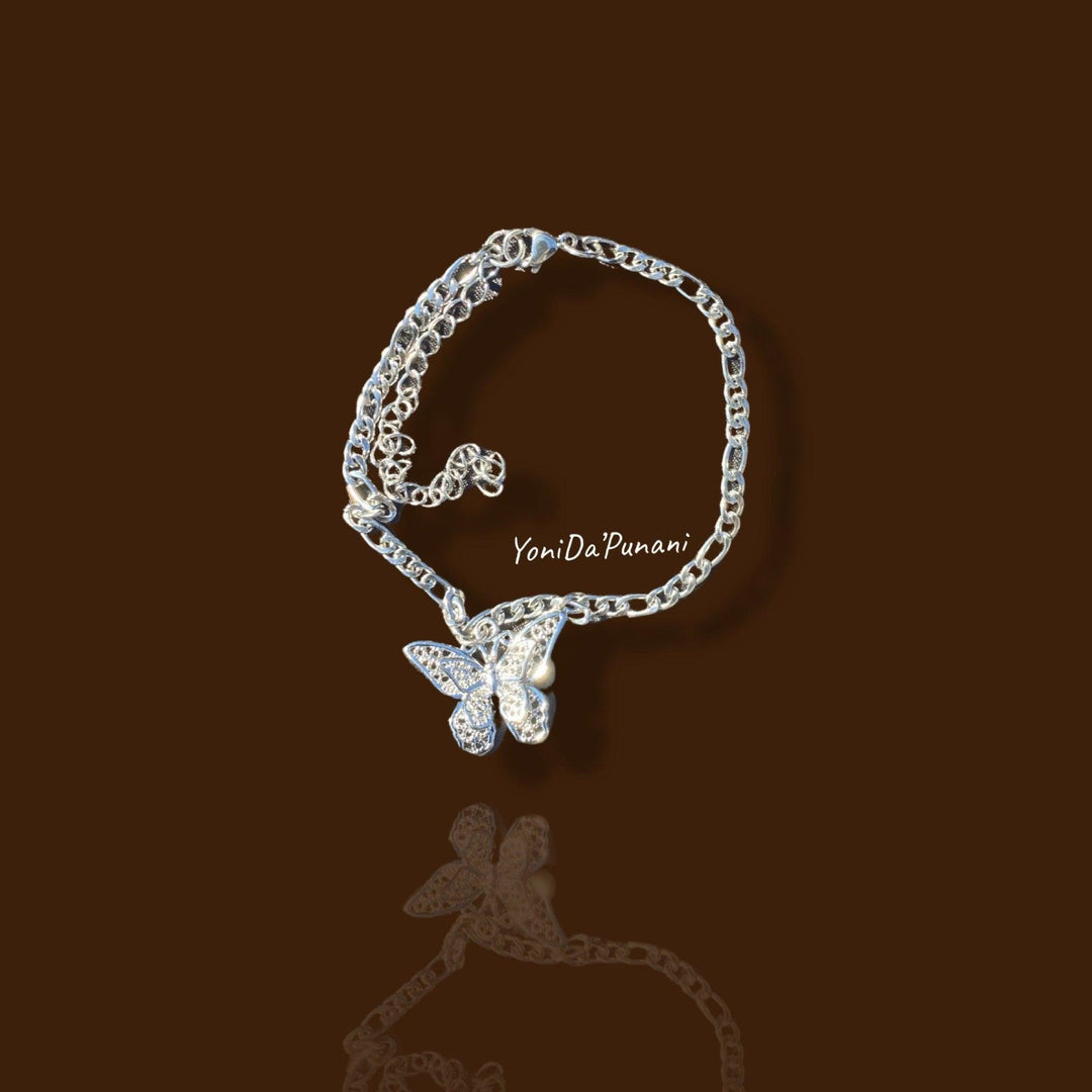 Enchanted Adjustable Butterfly Hypoallergenic Anklet Jewelry