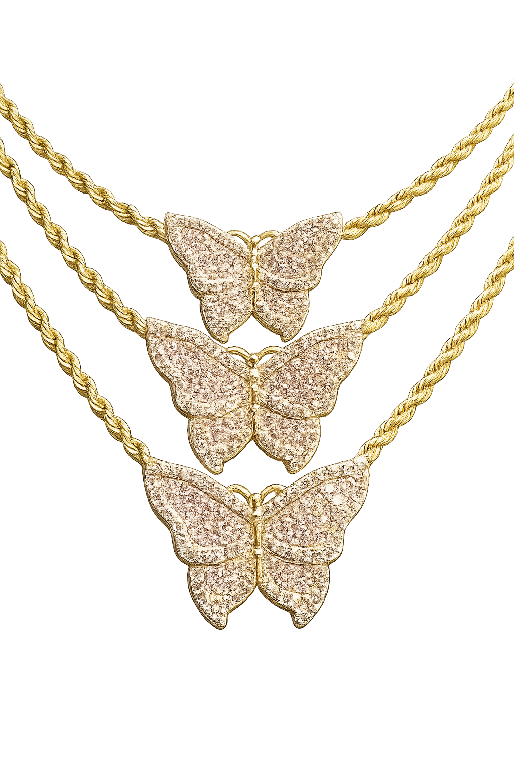 Butterfly Rope Chain Necklace