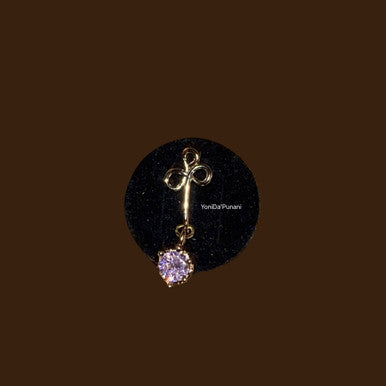 DOJA Dangle Cubic Zircon Gem Nose Cuff Jewelry