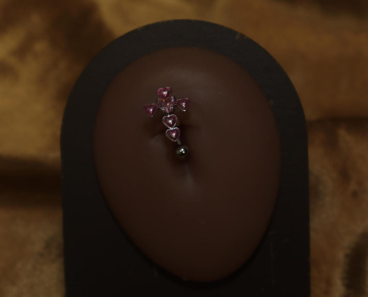 Y2K Shiny Heart Belly Button Ring