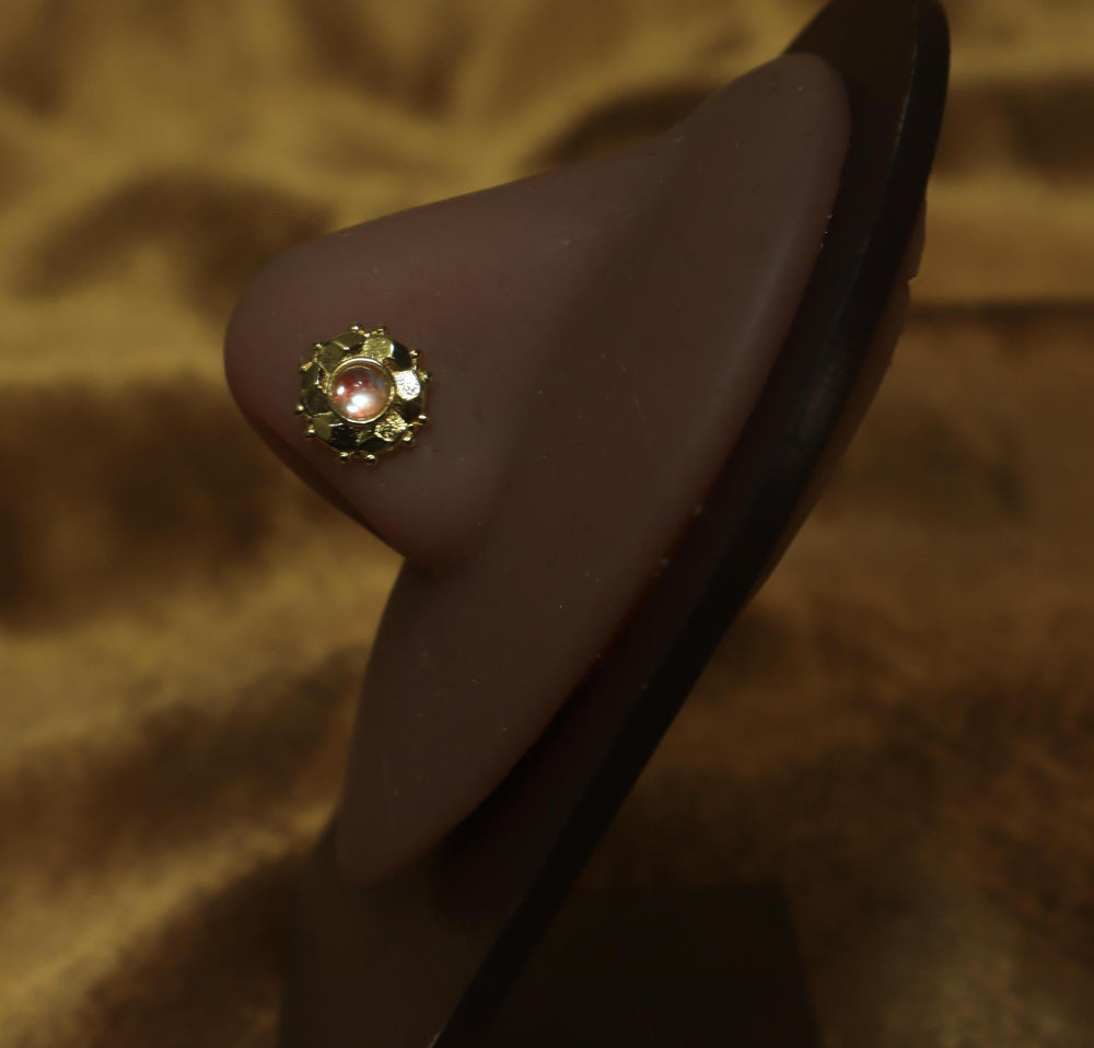 Enchanting Ethereal Opal Nose Stud - YoniDa'Punani