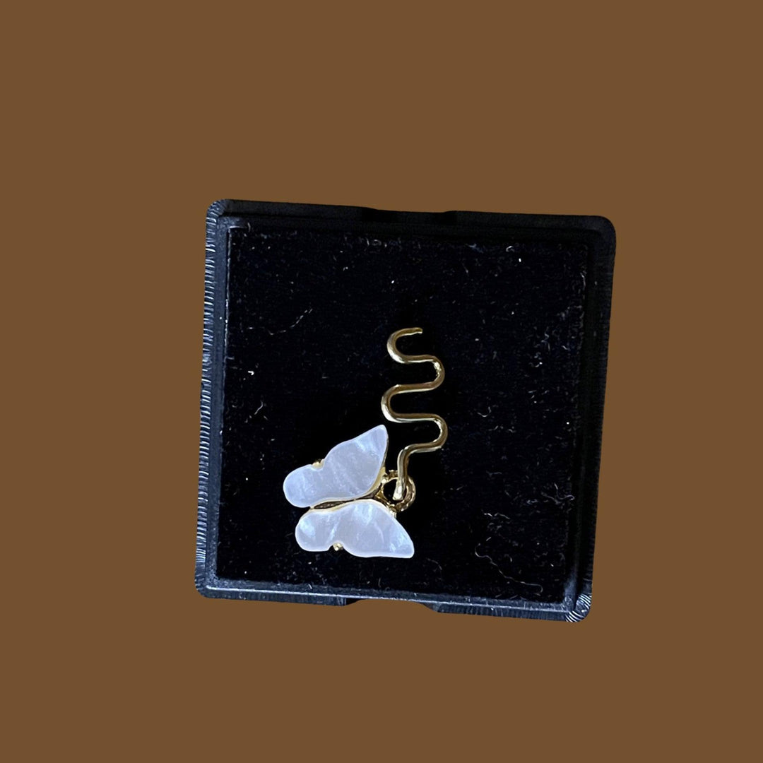Dangle Butterfly Nose Cuff Clip On Jewelry