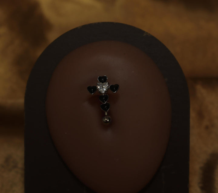 Y2K Shiny Heart Belly Button Ring