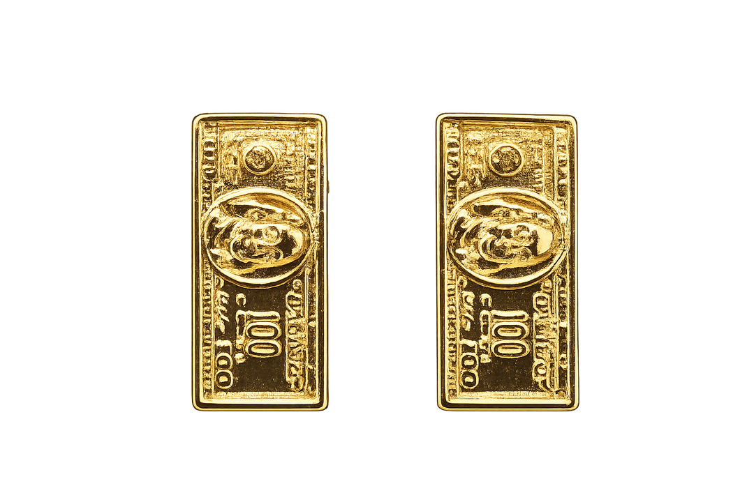 Bold Hundred Dollar Sign Earrings