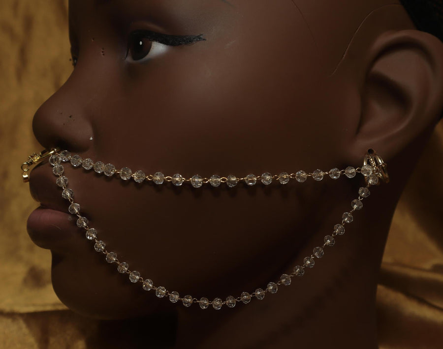 Septum Piercing Dangle with Fake Ear Cuff - YoniDa'Punani