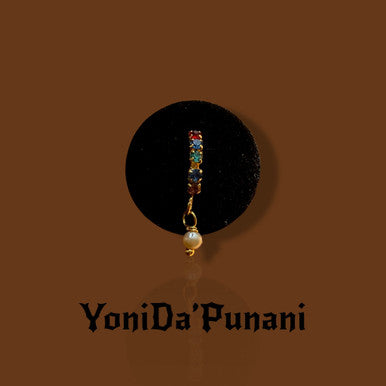 Vivian Dangle Gems Nose Hoop Ring Piercing